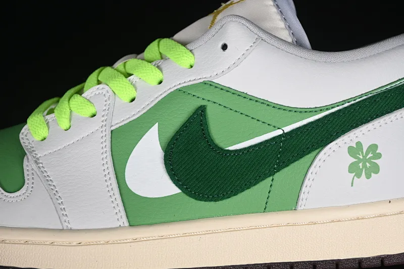 All categories Air Jordan Jordan series basketball shoes Air Jordan 1 Low Air Jordan 1 Low AJ1 Joe 1 white and green double hook low-top retro basketball shoes FZ5046-041